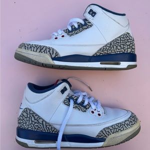 Nike Jordan 3 Retro True Blue Boys 6.5Y